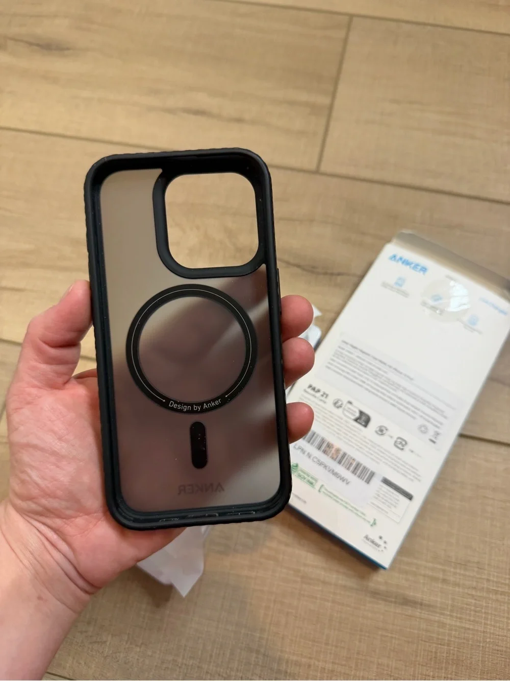 Anker MagGo Magnetic Matte iPhone 15 Pro Case Frosted Black MagSafe